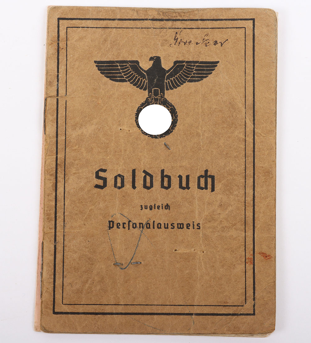 #1081 – WW2 German Army Soldbuch Fortress Construction Battalion 15