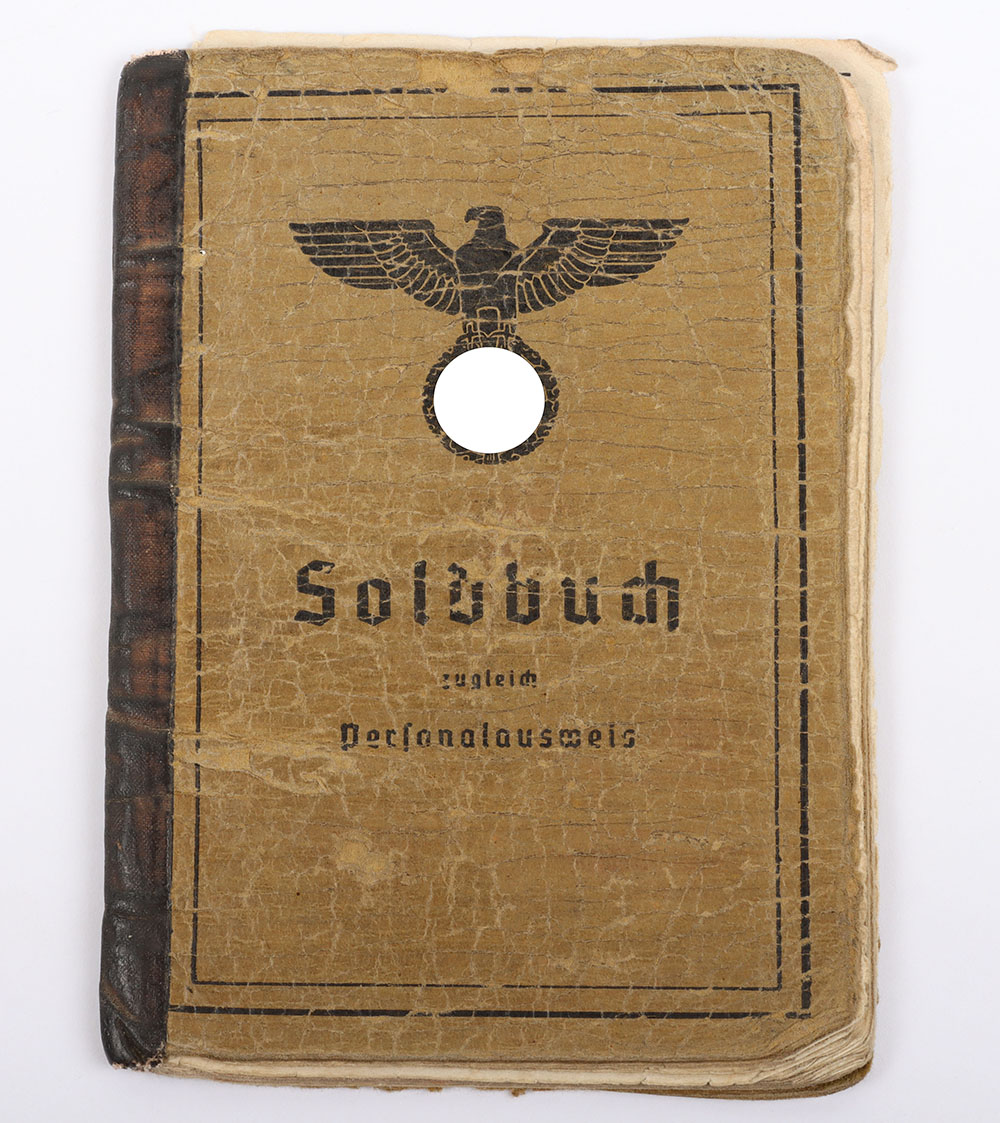 #1082 – WW2 German Army Soldbuch Issued to a German Army Signals NCO