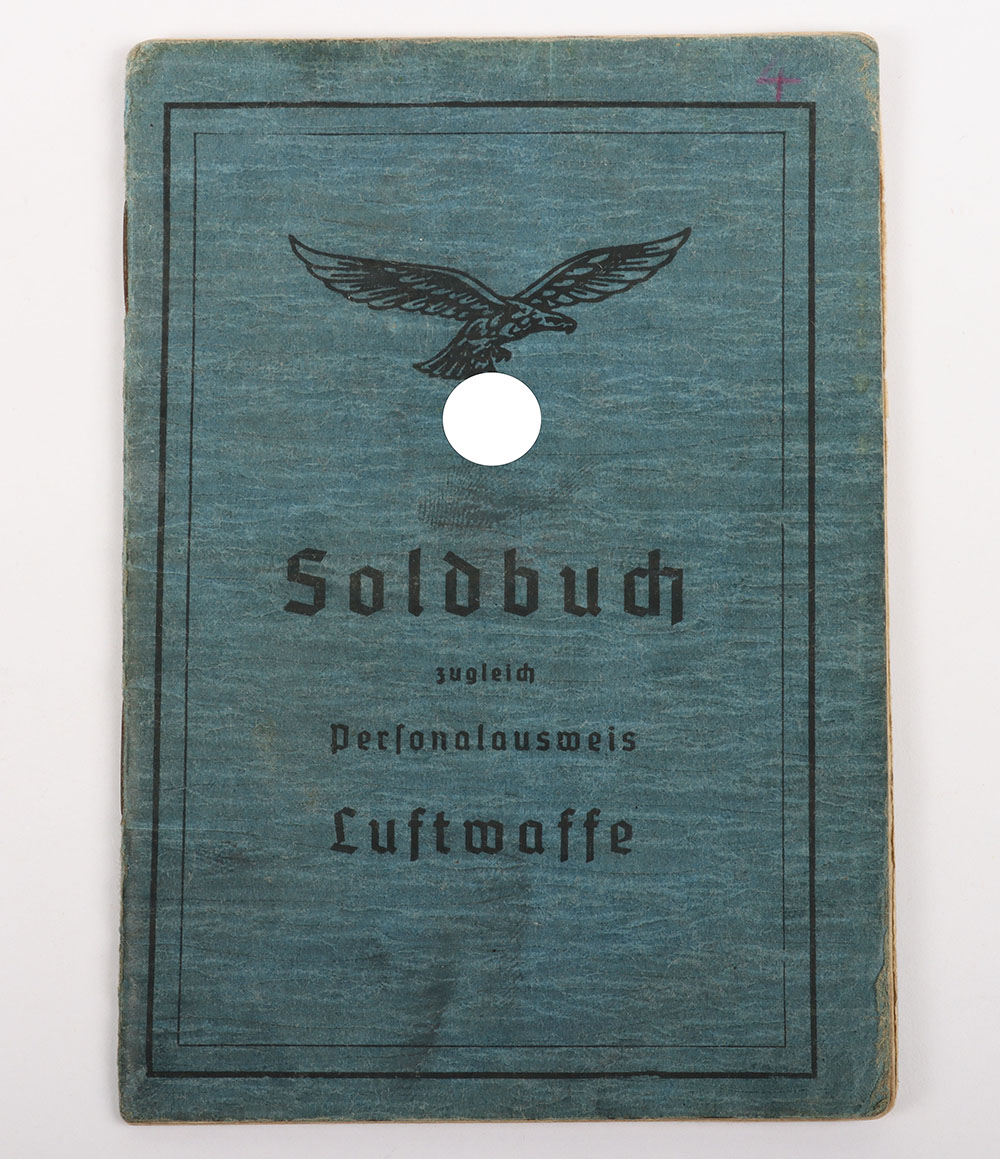 #1089 – WW2 German Luftwaffe Soldbuch Flieger Ersatz Batl XVII