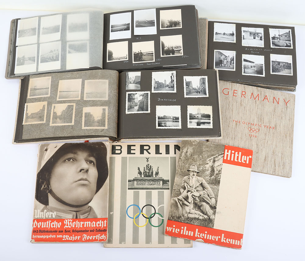 #1120 – Grouping of Personal Snap Shot Photograph Albums Documenting a British Women’s Visit to Germany in the 1930’s