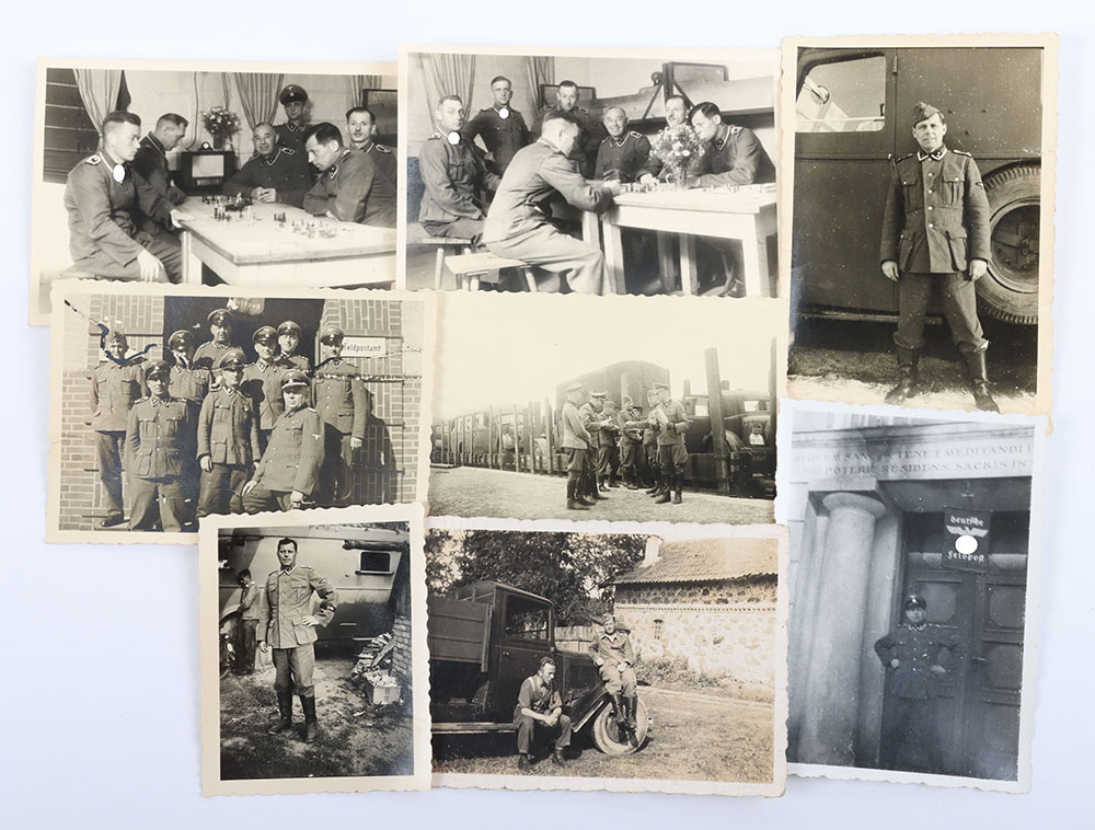 #1121 – Small Grouping of WW2 German Waffen-SS Photographs