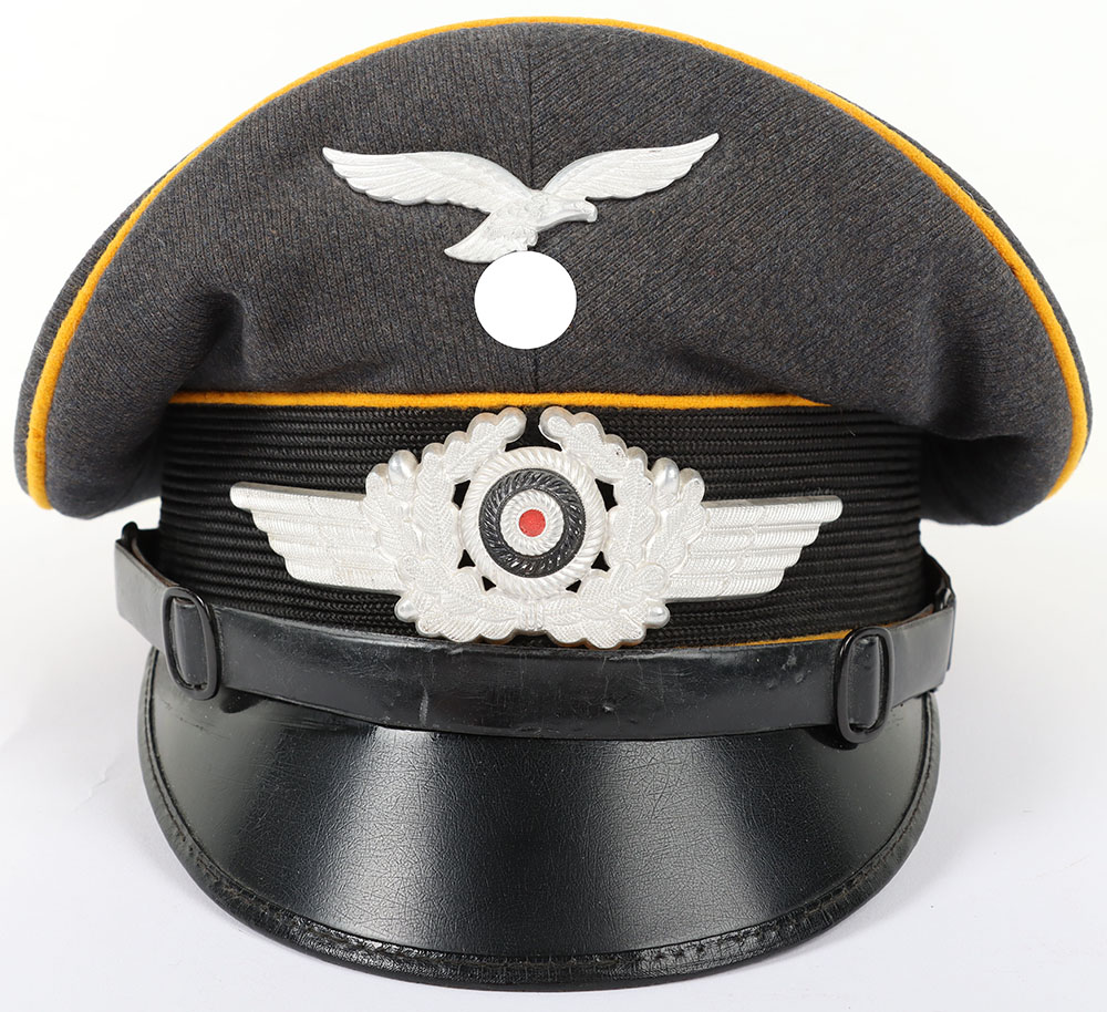 #1145 – WW2 German Luftwaffe Flight Section NCO’s Peaked Cap