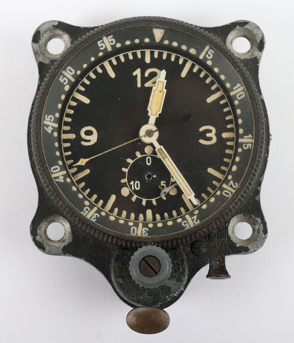 #1167 – WW2 Luftwaffe Aircraft Cockpit Clock by Junghans