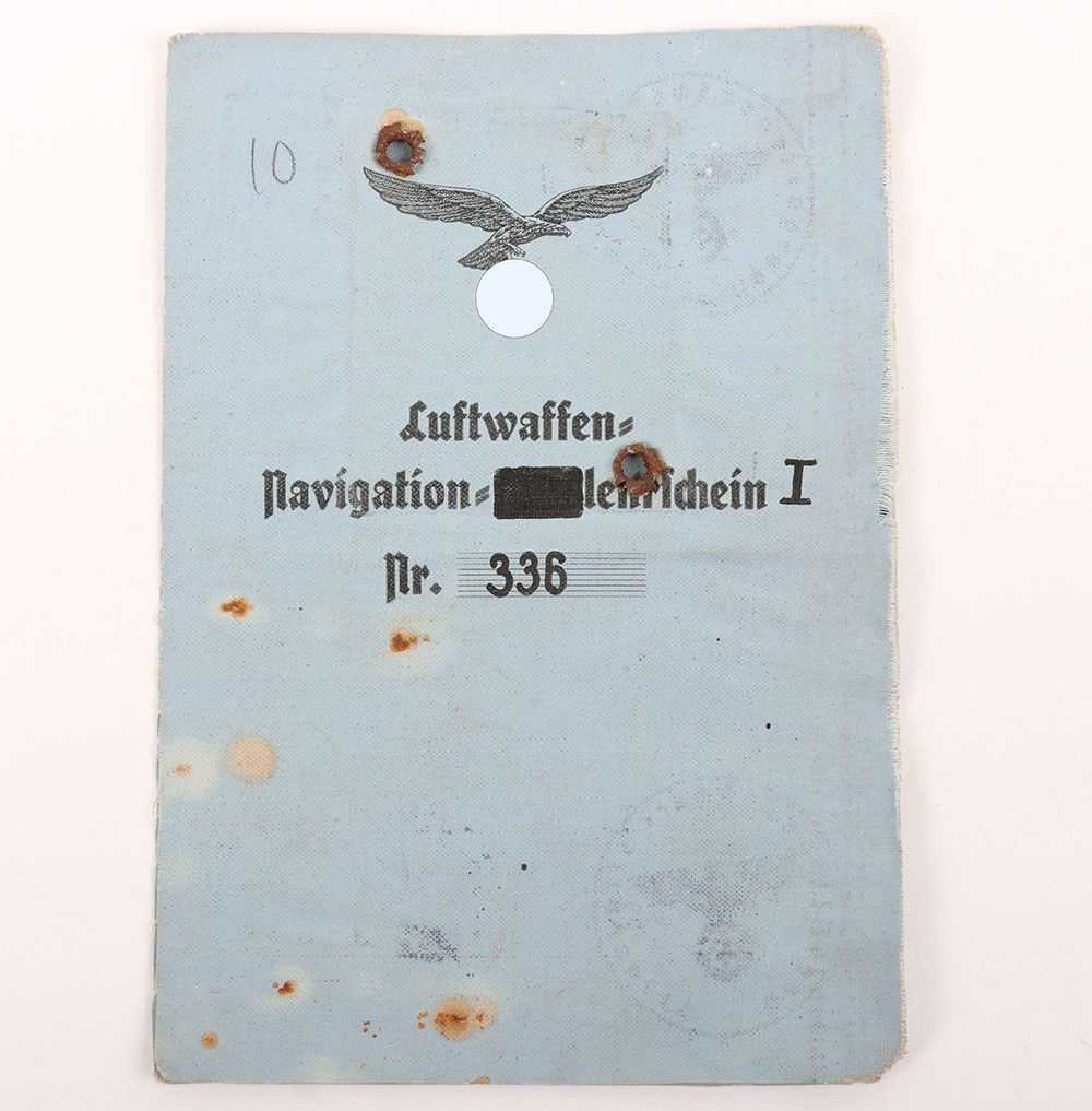 #1174 – WW2 German Luftwaffe Navigators Flying License