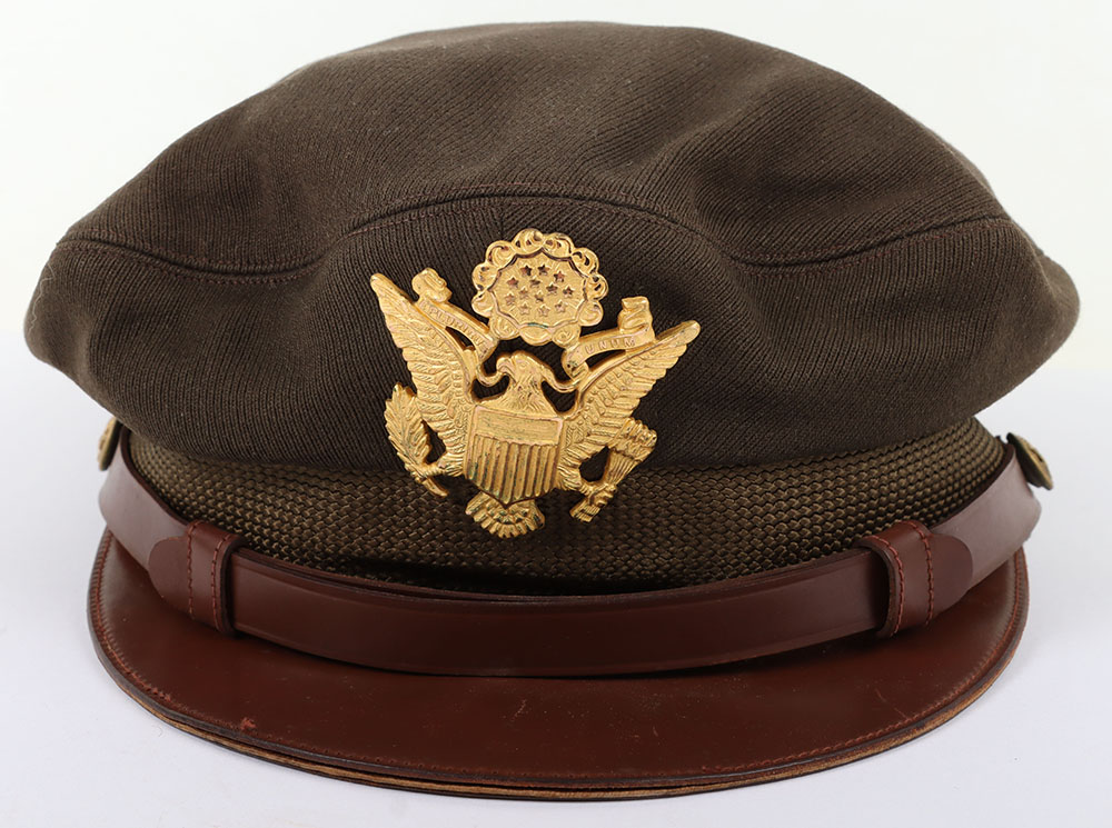 #1183 – WW2 USAAF Officers Peaked 50 Missions Style Crusher Cap