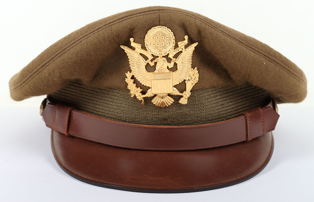 #1185 – WW2 USAAF Officers Peaked 50 Missions Style Crusher Cap