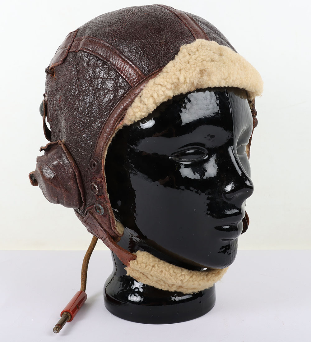 #1188 – WW2 USAAF Winter Pattern Type B-6 Flight Helmet