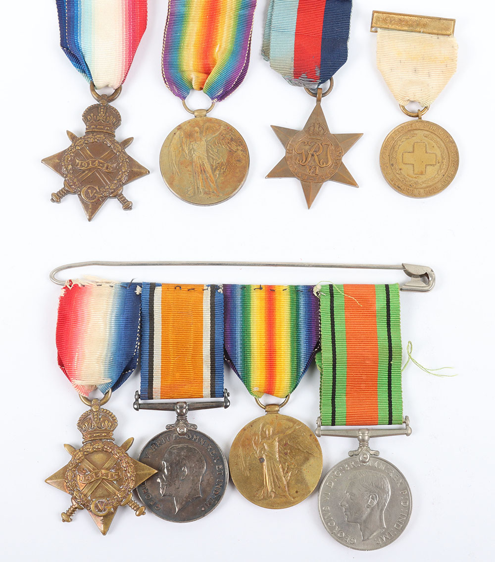 #1224 – WW1 1914-15 Star Trio and Defence Medal Northamptonshire Regiment