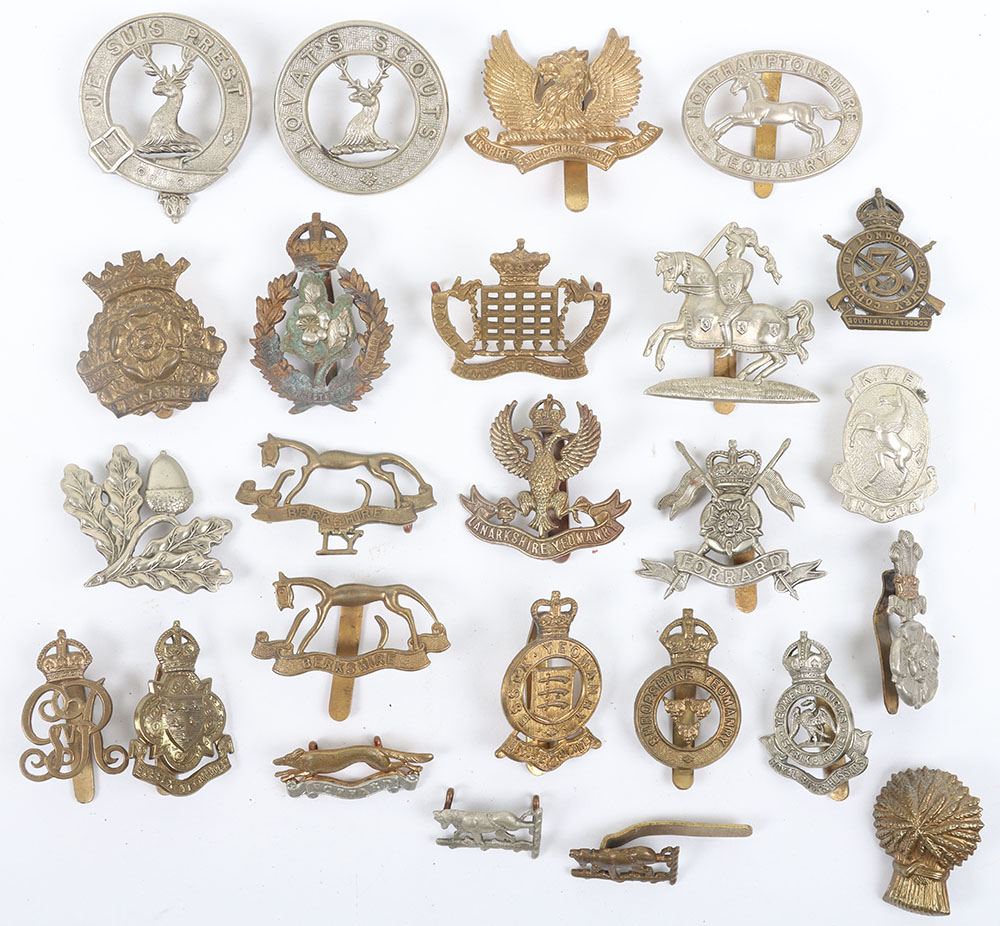 #1240 – 25x British Yeomanry Regiment Cap Badges