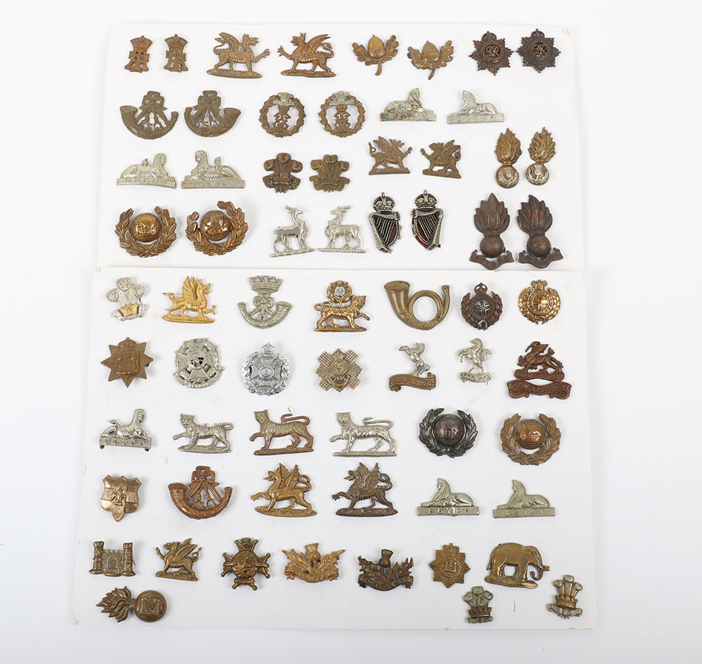 #1246 – 15x Pairs of British Infantry and Corps Other Ranks Collar Badges