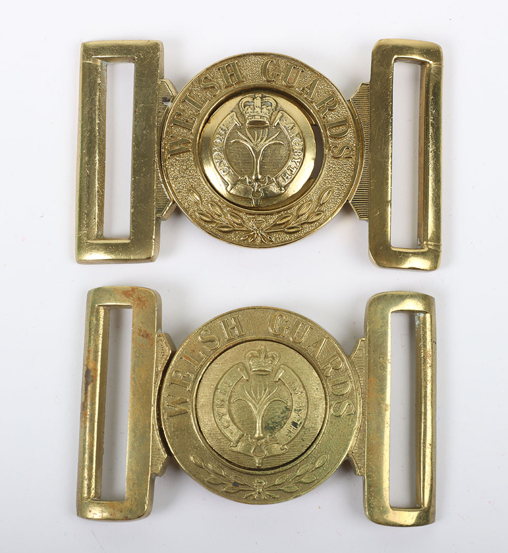 #1258 – 2x Welsh Guards Other Ranks Waist Belt Clasps