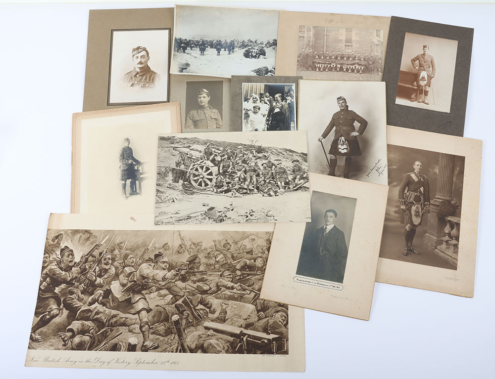 #1281 – WW1 Photographs of Scottish Regiments Interest