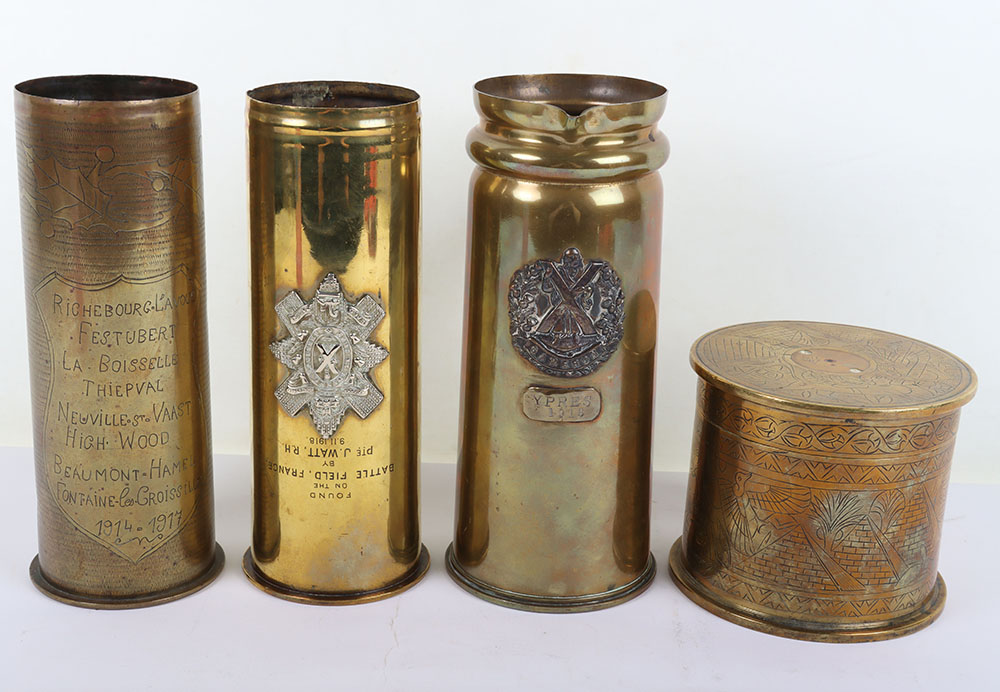 #1315 – Grouping of WW1 Trench Art