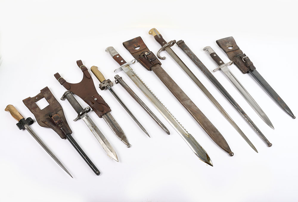 #1323 – Grouping of French and Swiss Bayonets