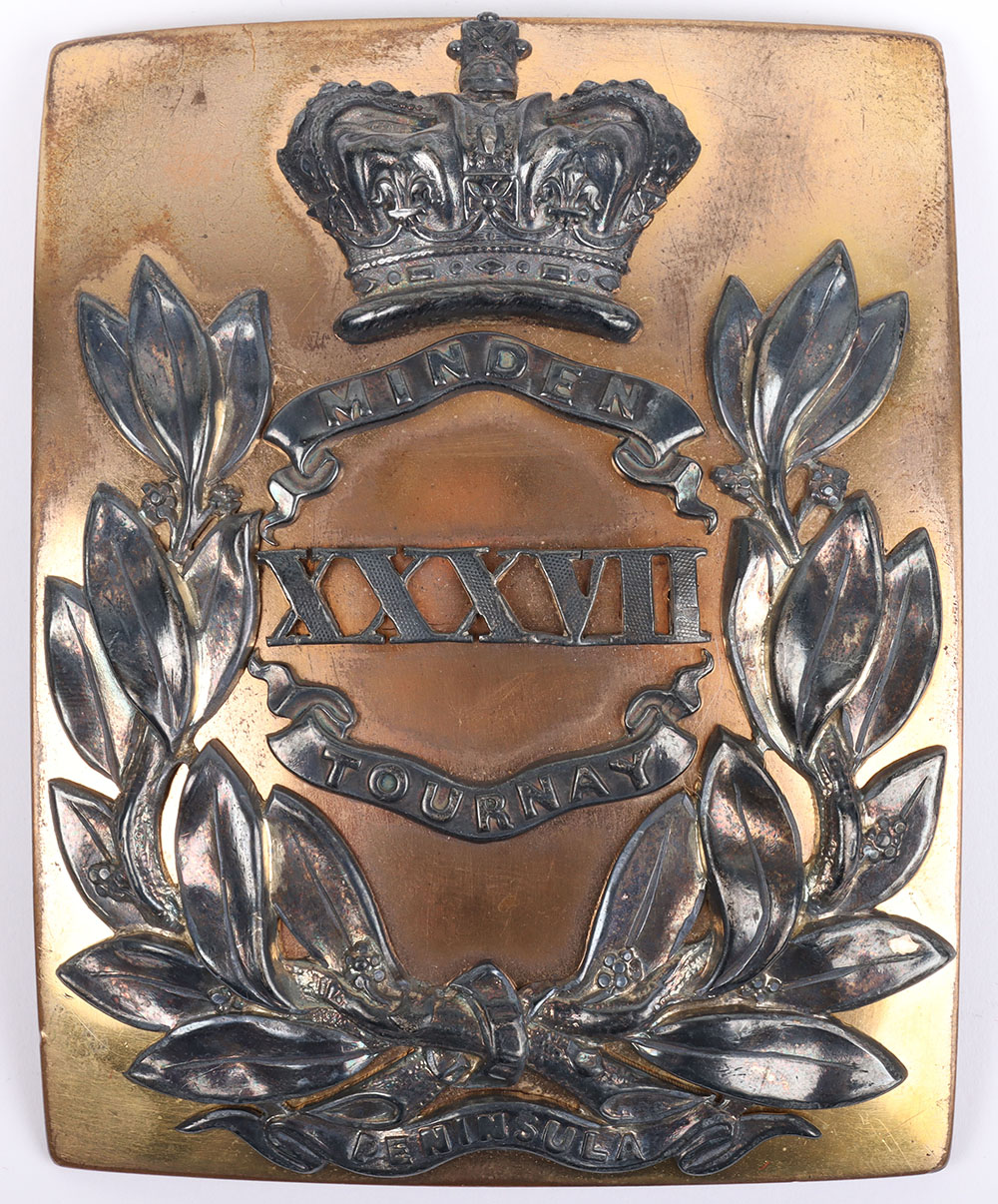 #134 – Pre-1855 37th (North Hampshire) Regiment of Foot Officers Shoulder Belt Plate