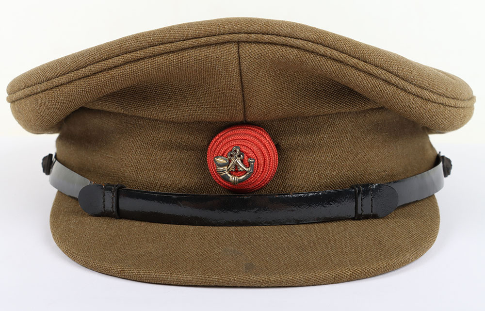 #1343 – WW2 British Kings Royal Rifle Corps (K.R.R.C) Officers Peaked Cap