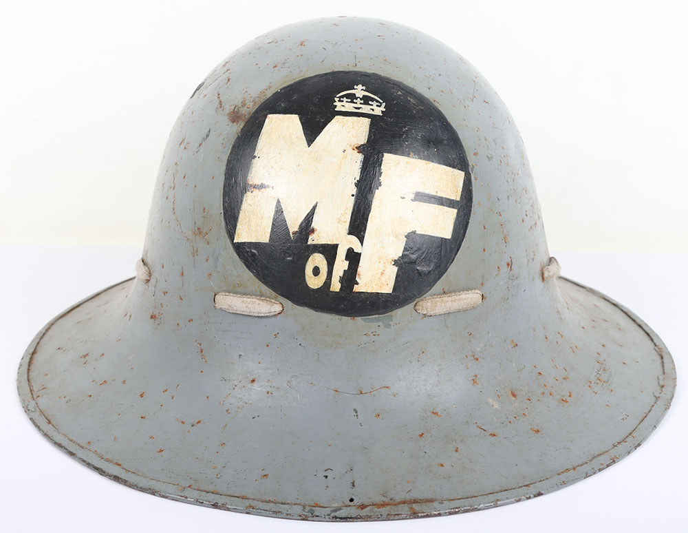 #1346 – British Home Front Ministry of Food Steel Helmet