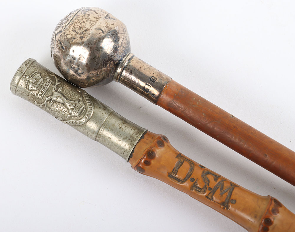 #1364 – 2x Swagger Sticks of Scottish Regimental Interest