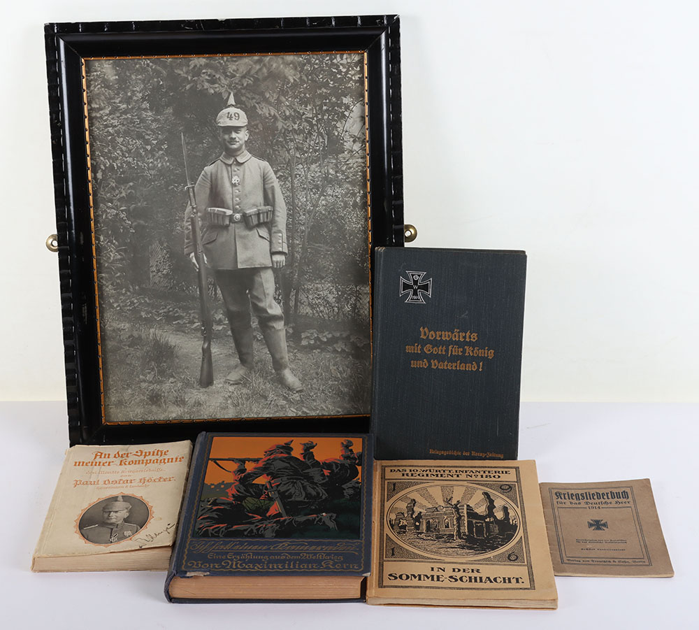 #1392 – Large Framed and Glazed Photograph of an Imperial German Soldier