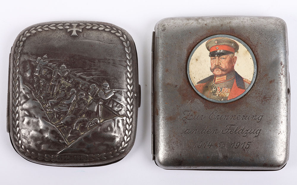 #1394 – 2x WW1 German Cigarette Cases