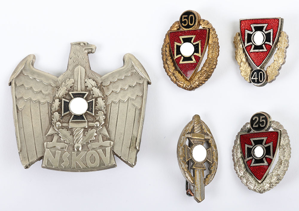 #1443 – Grouping of Third Reich NSKOV Badges