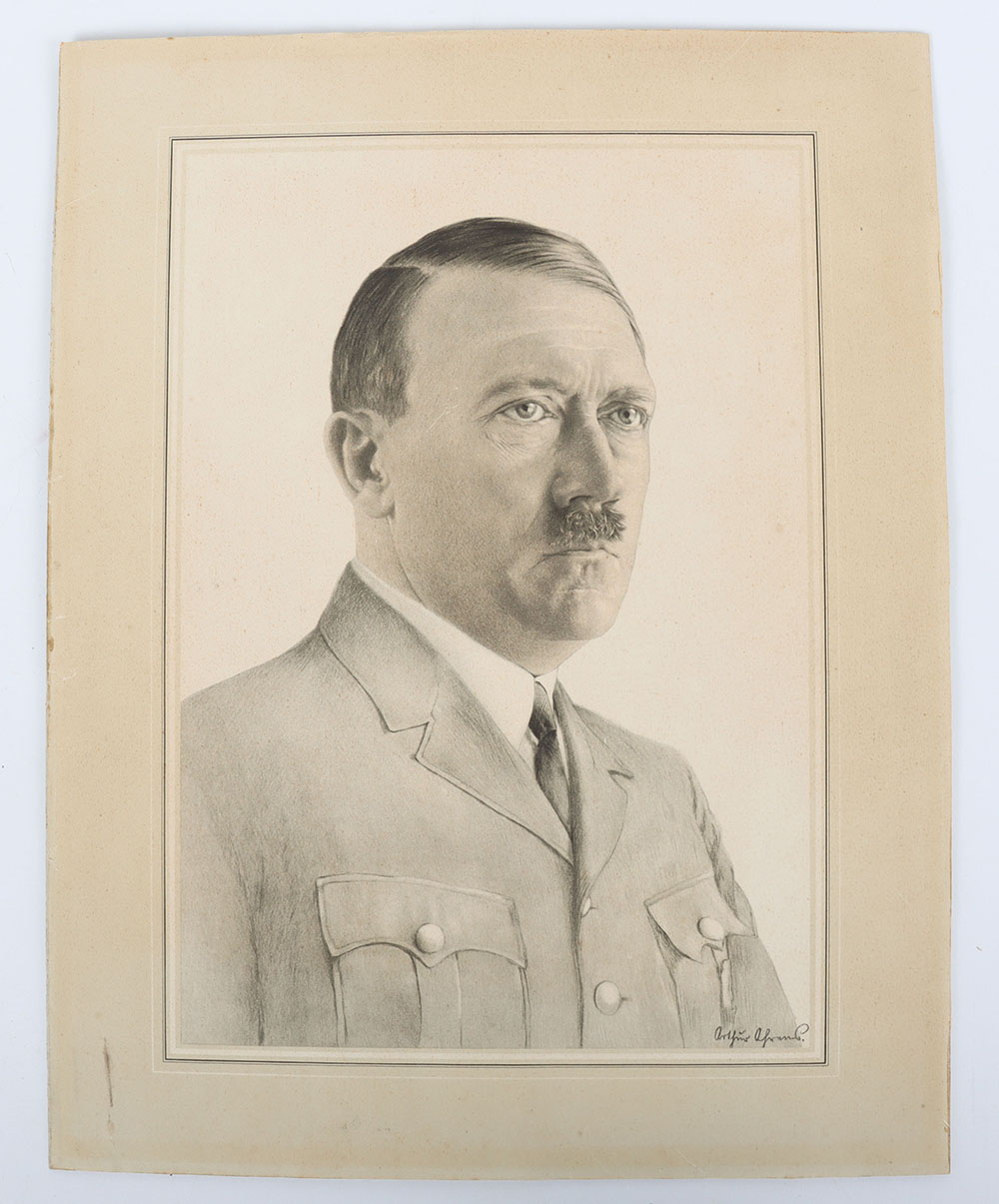 #1518 – Third Reich Adolf Hitler Portrait Picture