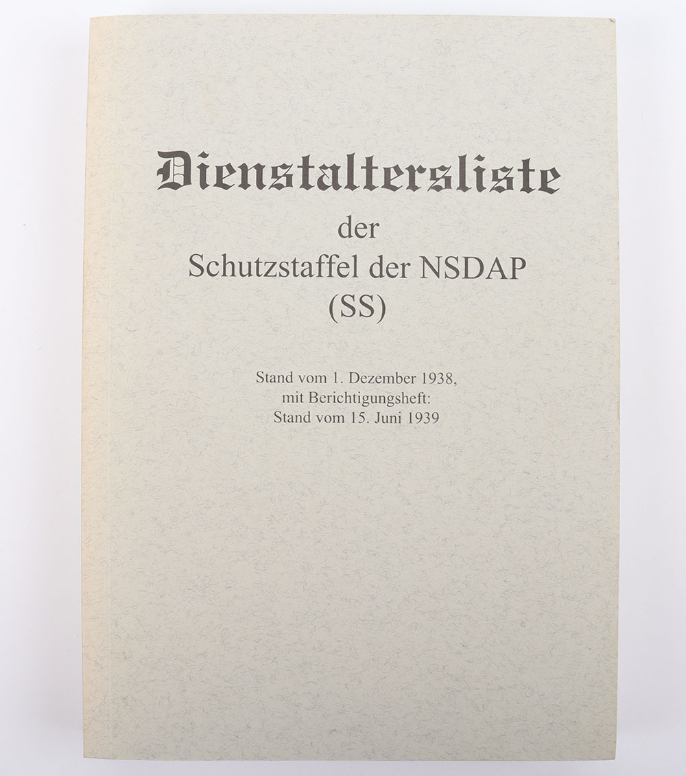 #1522 – Re-print of Dienstaltersliste der Schutzstaffel der NSDAP (SS)