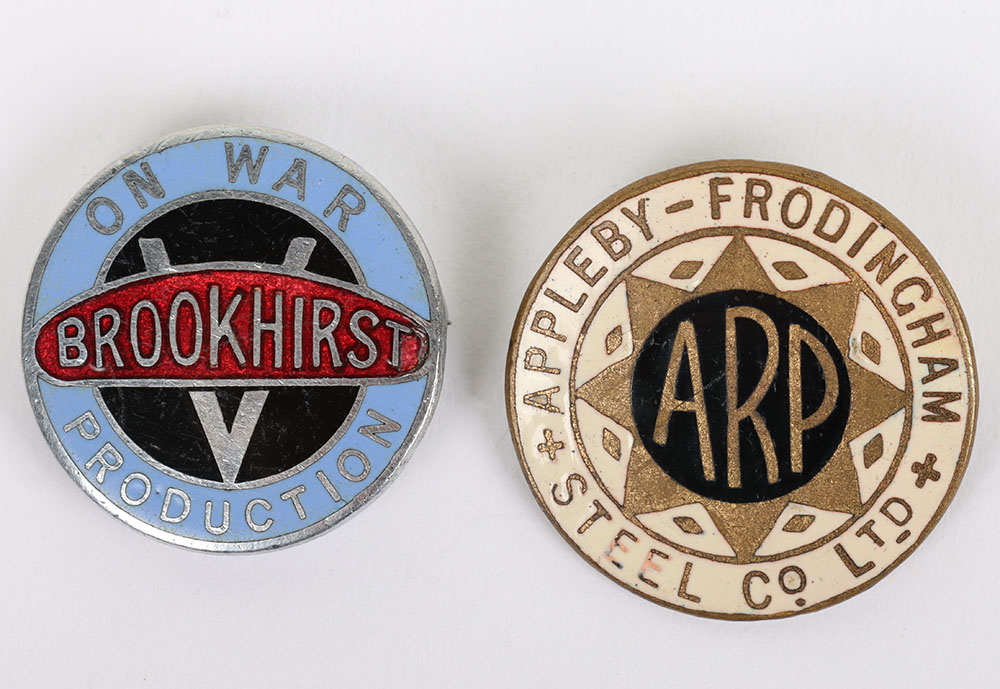 #187 – 2x WW2 British Home Front Badges