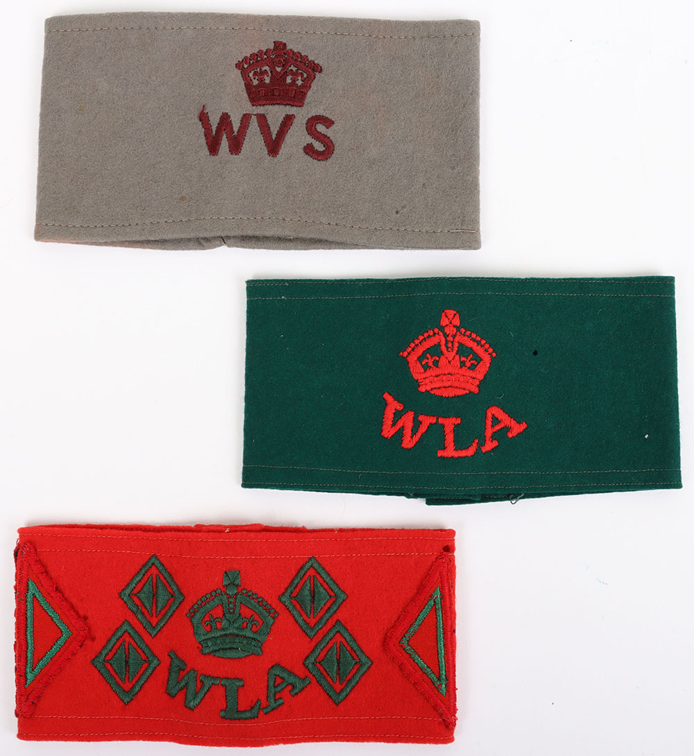 #191 – 3x WW2 British Female Organisation Arm Bands