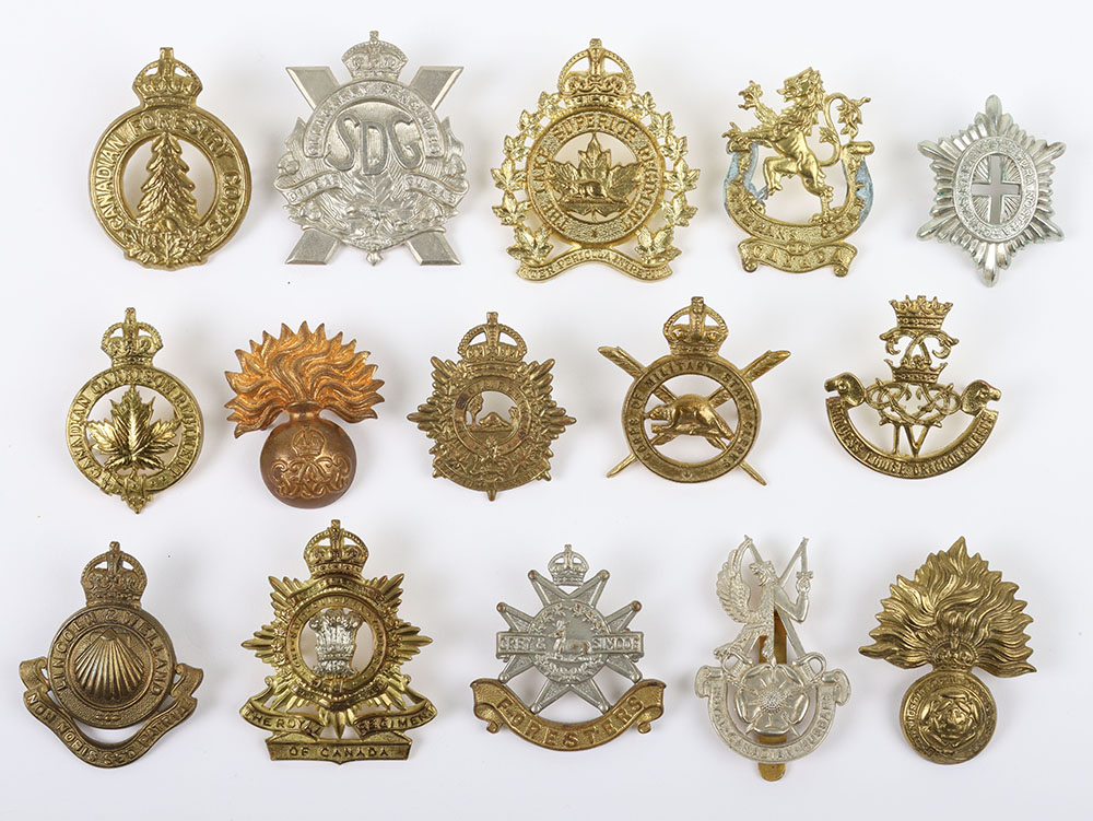 #207 – Grouping of Mostly Canadian Cap Badges