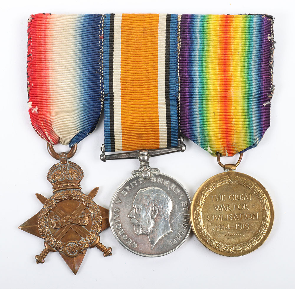 #21 – Great War 1914-15 Star Medal Trio Queen’s (Royal West Surrey) Regiment, Recipient Was Badly Wounded by Shrapnel in August 1918