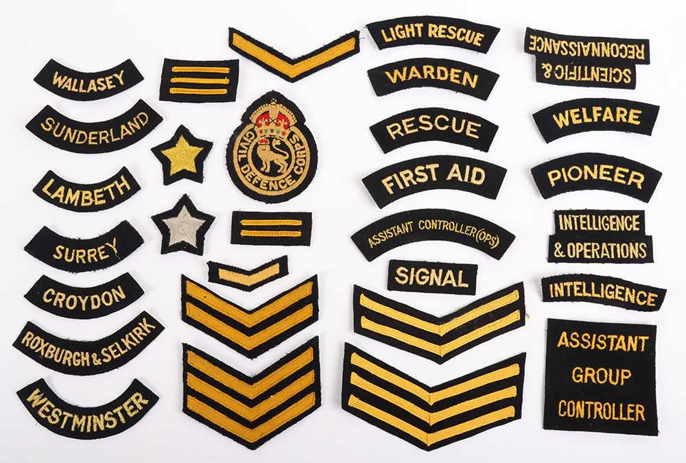 #217 – Grouping of British Civil Defence and Civil Defence Corps Insignia