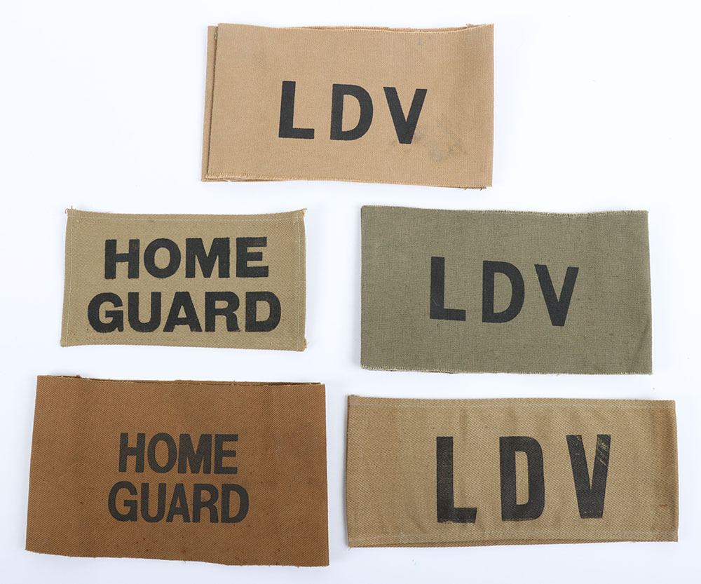 #228 – WW2 British L.D.V and Home Guard Cloth Armbands