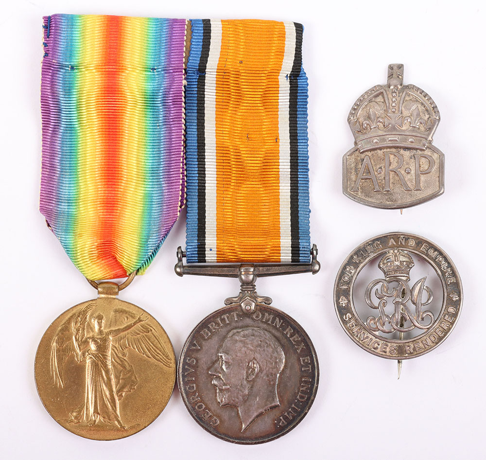 #24 – Great War Pair of Medals with Silver War Badge to the Royal Field Artillery