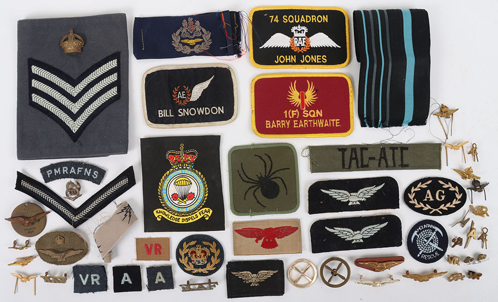 #272 – Quantity of British Royal Air Force Cloth and Metal Insignia