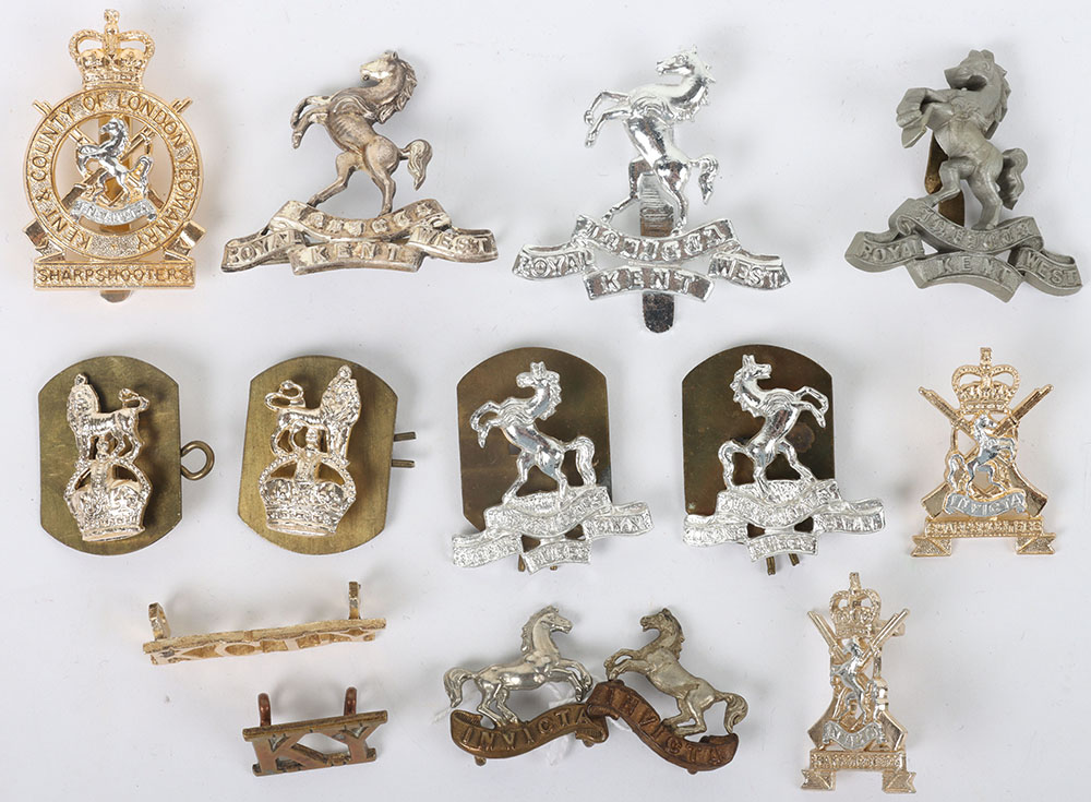 #285 – Grouping of Royal West Kent Regiment Badges