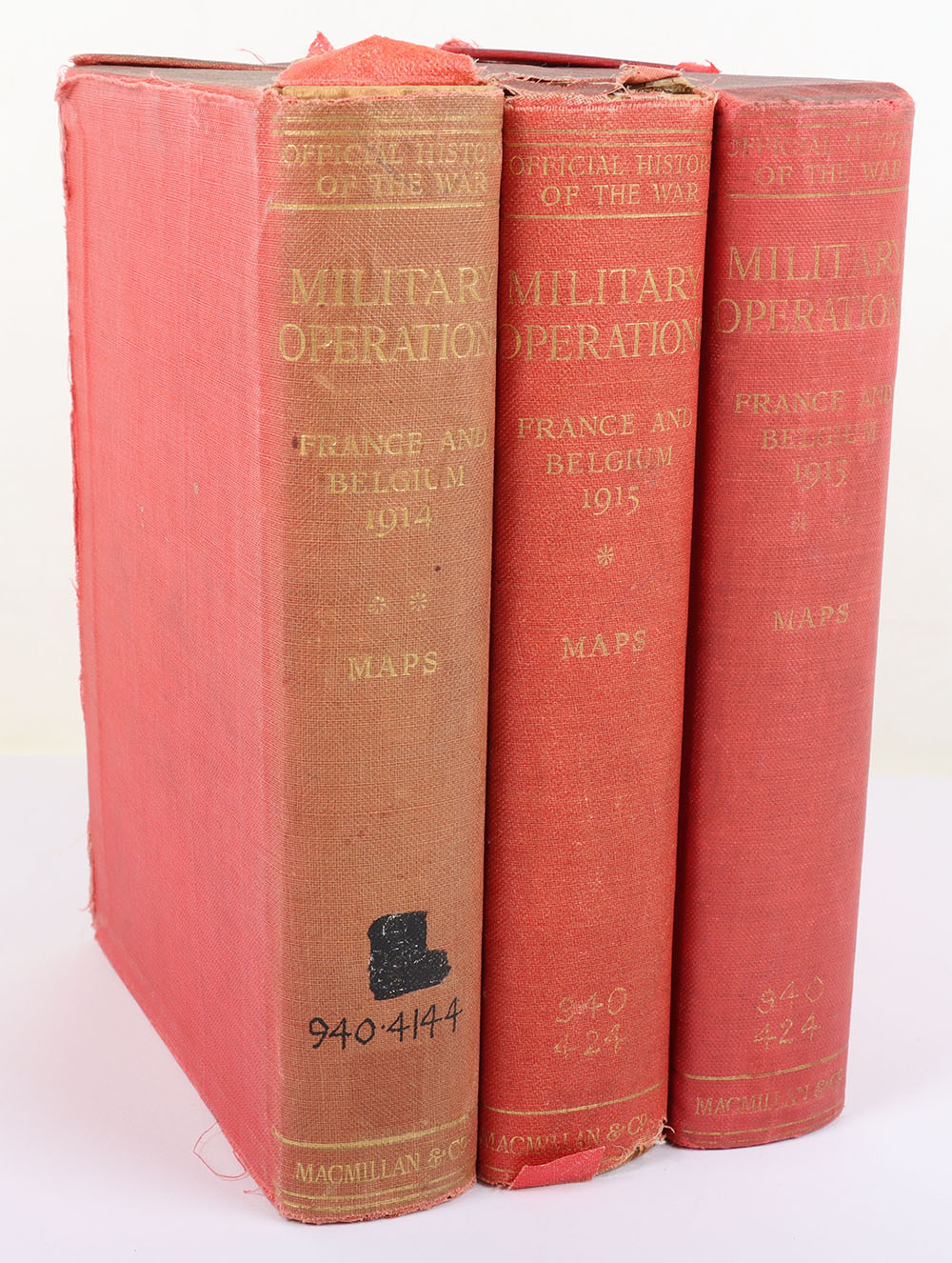 #343 – 3x Volumes of Great War Official History of the War Maps