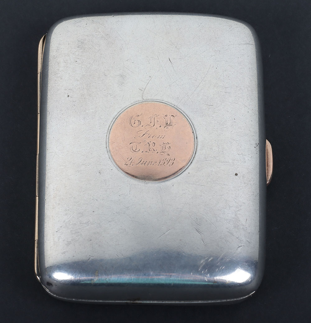 #359 – Hallmarked Silver Presentation Cigarette Case