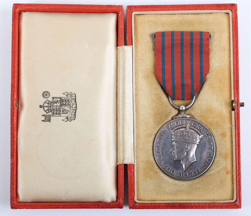 #41 – Second World War Birmingham Blitz Home Guard George Medal Awarded for Gallantry in Rescuing People Trapped Beneath the Wreckage of an A.R.P. Depot at Tysely, Birmingham