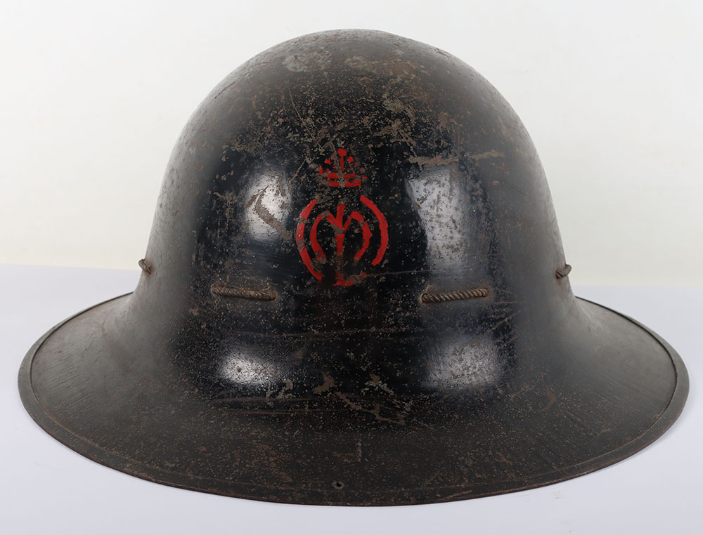 #422 – British National Service Ministry of Labour Steel Helmet