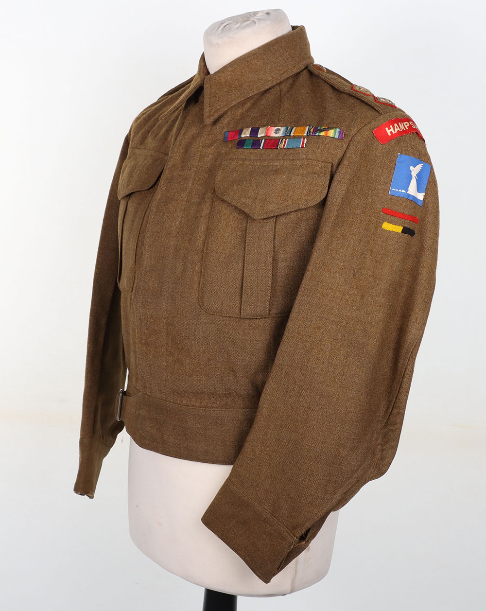 #459 – WW2 British Hampshire Regiment Distinguished Service Order and Military Cross Winners Battle Dress Blouse