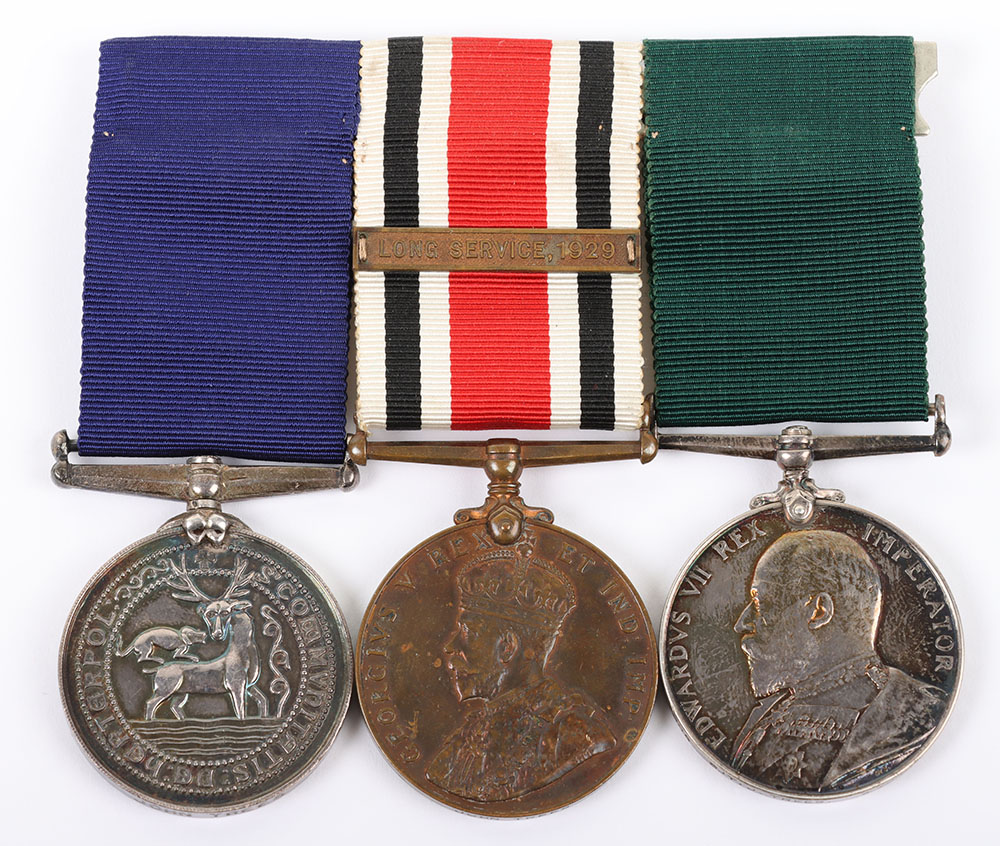 #57 – Rare Great War Hartlepool Special Constabulary Double Long Service Medal Group of Three