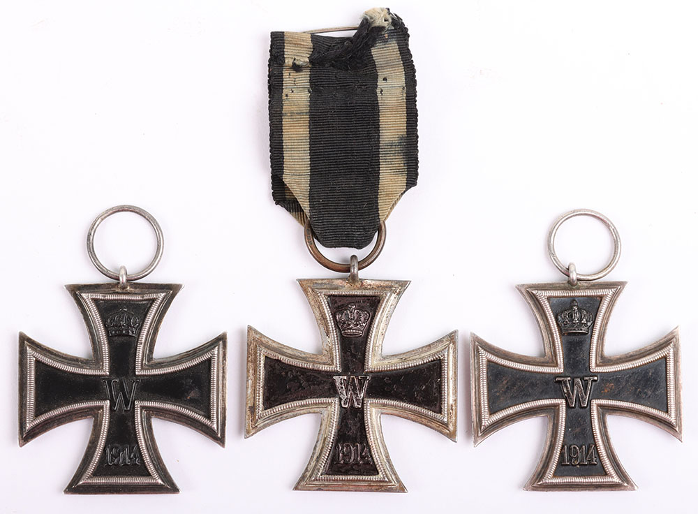 #669 – 3x 1914 Iron Cross 2nd Class Medals