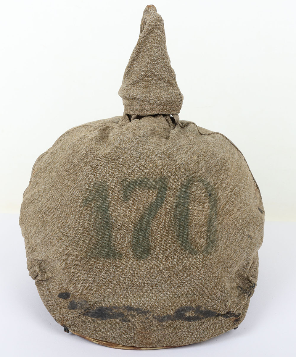 #774 – Imperial German Baden Infantry Regiment Nr 170 (9th Baden) Other Ranks Pickelhaube with Trench Cover