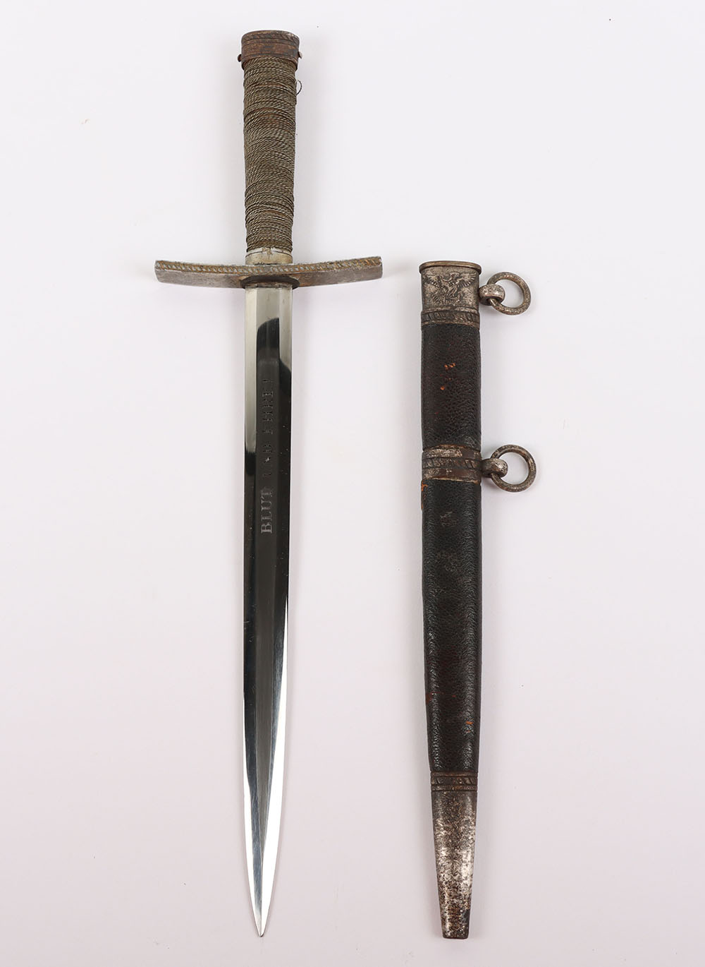 #814 – Rare Third Reich Hitler Youth Leaders Dress Dagger by E & F Horster Solingen