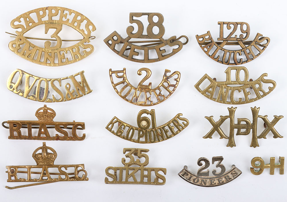 #86 – Indian Army Metal Shoulder Titles