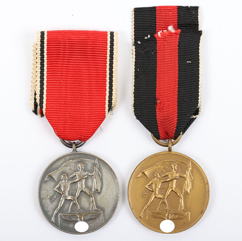 #893 – Third Reich Entry into Austrian and Entry into Czechoslovakia Medals