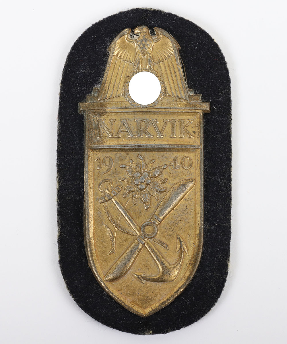 #928 – WW2 German Kriegsmarine Issue Narvik Campaign Shield