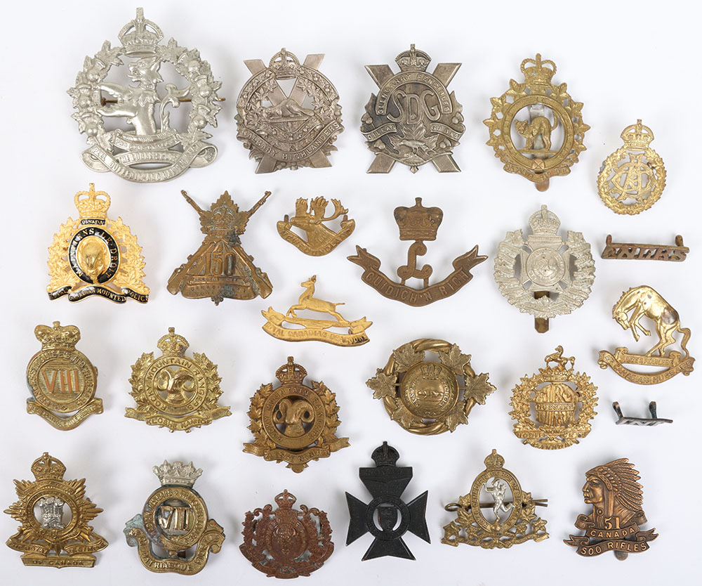 #95 – Grouping of Canadian Cap Badges