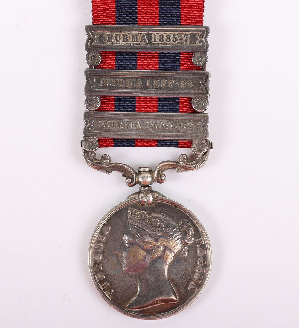 #10 – An Interesting Three Clasp India General Service Medal to the Hampshire Regiment for the Burma Campaigns